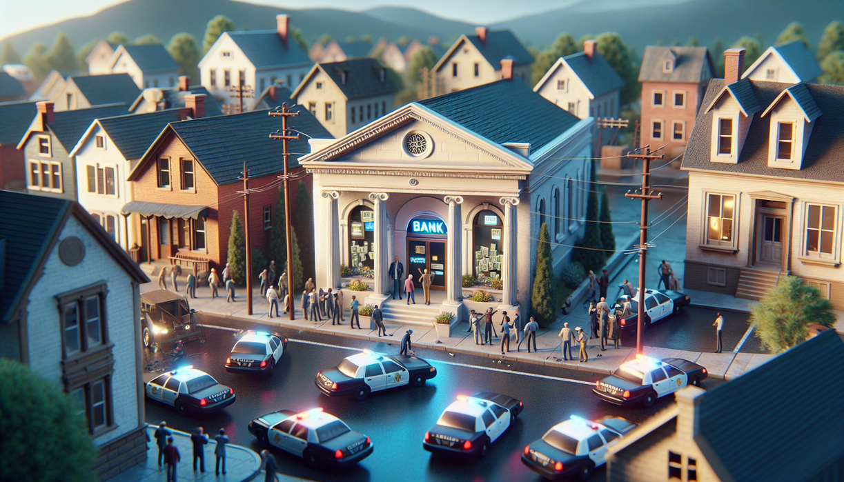 Small Town Bank Heist Tests Crime & Public Safety