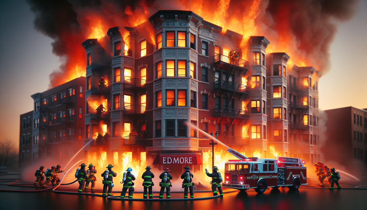 Edmore Apartment Fire Shatters a Quiet Dawn