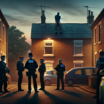 alt_text: People stargazing on a Southwell rooftop with a twinkling cityscape under a clear night sky.