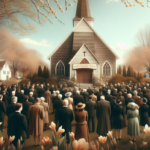 alt_text: A serene memorial with flowers and candles honors a life well remembered and cherished.