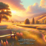 alt_text: A peaceful memorial scene with candles and flowers honoring a cherished life.