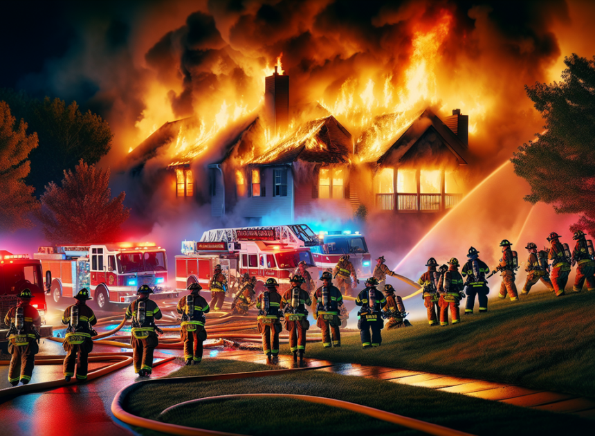 Night Blaze Tests Blue Valley Area Resilience