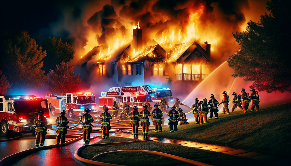 Night Blaze Tests Blue Valley Area Resilience