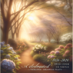 "alt_text": A book titled "Tracing Legacy" on a wooden table, surrounded by family photos and candles.