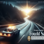 alt_text: Newspaper headline about a missing driver in Josephine County, recently found.