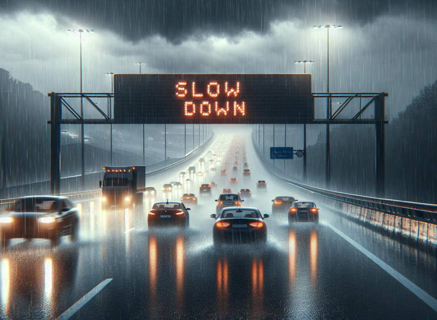 Slow Down: Smart Driving in Heavy Rain
