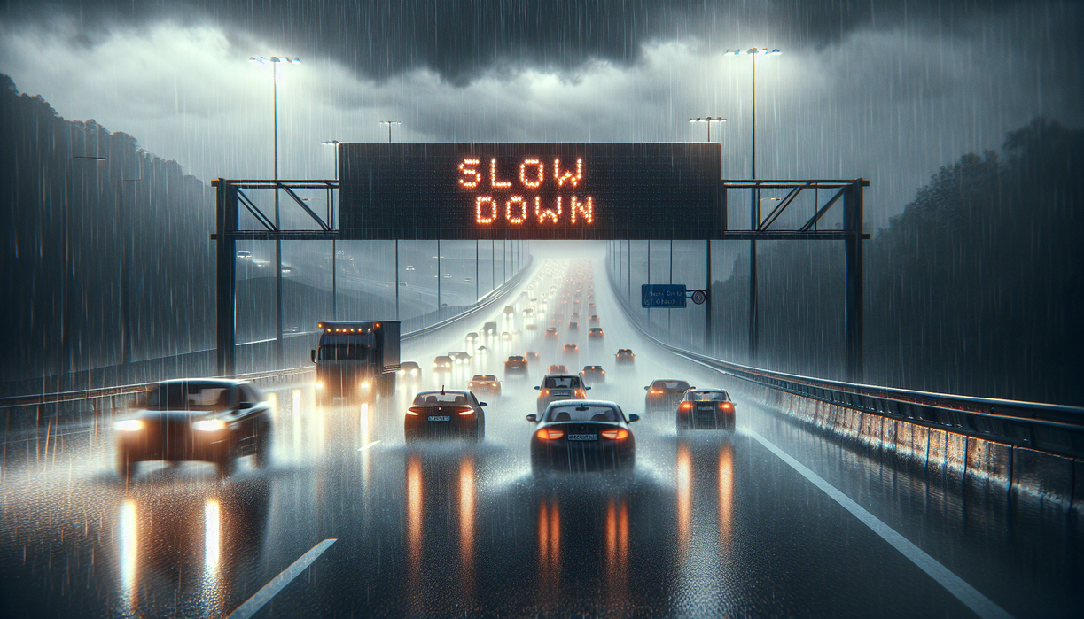 Slow Down: Smart Driving in Heavy Rain