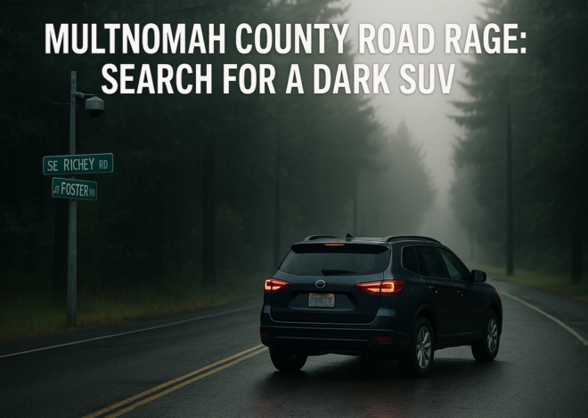 Multnomah County Road Rage: Search for a Dark SUV