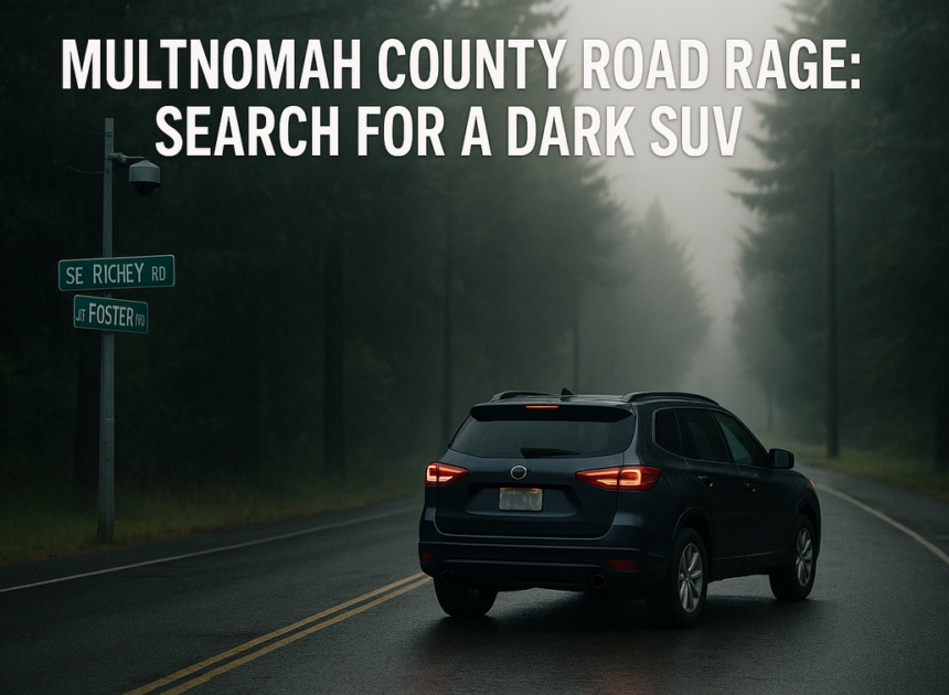 Multnomah County Road Rage: Search for a Dark SUV