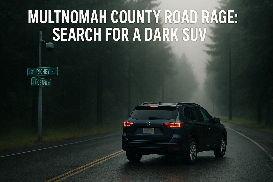 Multnomah County Road Rage: Search for a Dark SUV